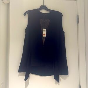 NWT BCBG Whistler blouse size Large! Beautiful lace detail!